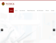 Tablet Screenshot of patrickfamilydental.com